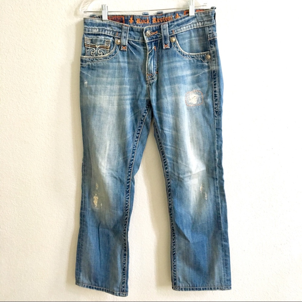 Rock Revival Mens Jeans Size 32X30 Jimi Straight